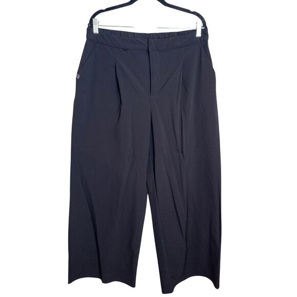 Figs Pro High Waisted Black Wide Leg Pleated Trouser XL - Picture 4 of 9